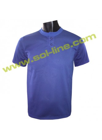 Pro Mesh Two Button Down Royal Blue Baseball Jerseys